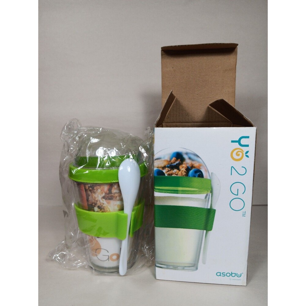 Asobu - YO2GO Yogurt Container - Lunchbox Travel Accessory - Green